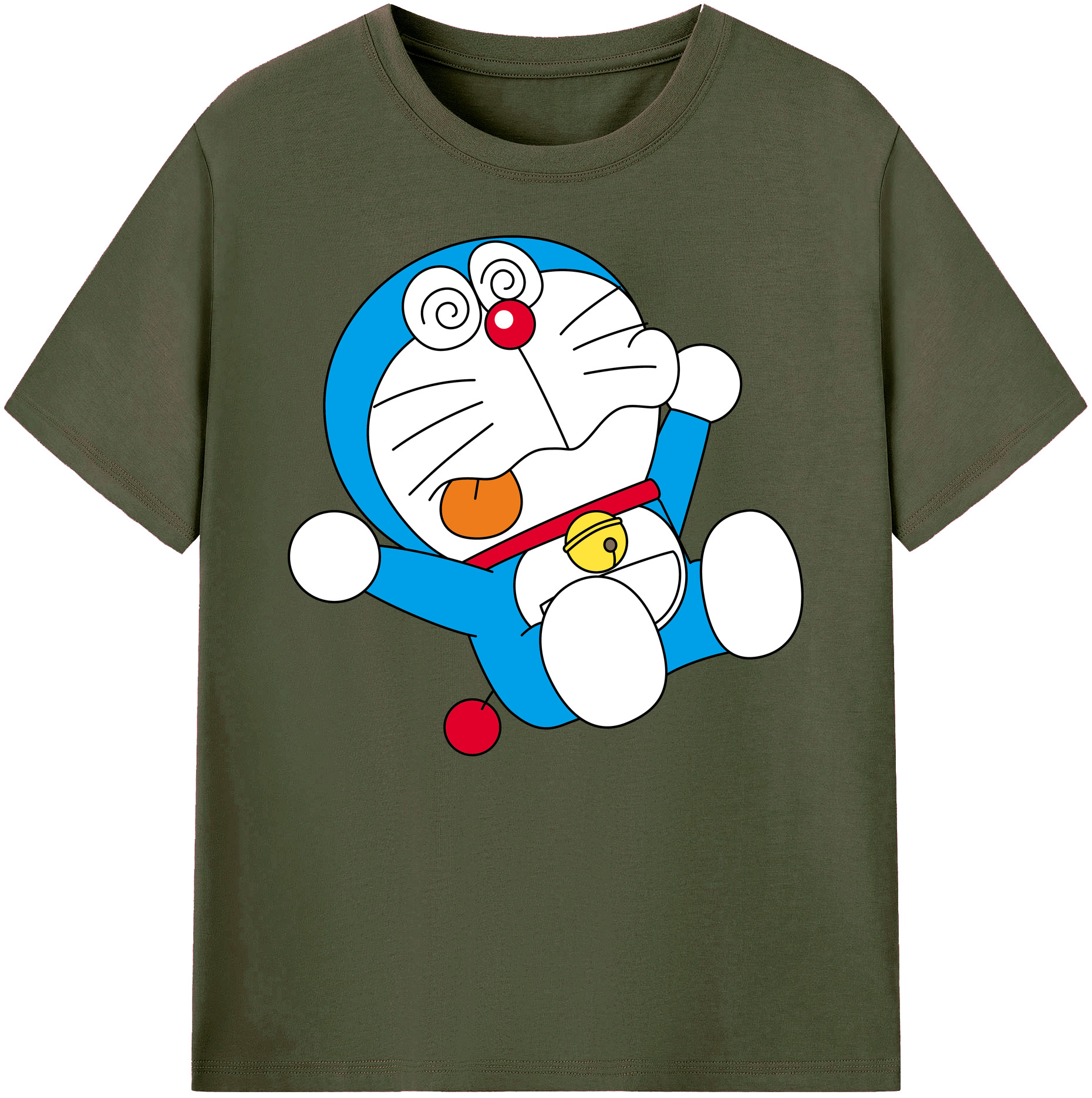 （画像用） ドラえもん Doraemon 綿100％ メンズ半袖Tシャツ｜肌触りやわらか＆通気性